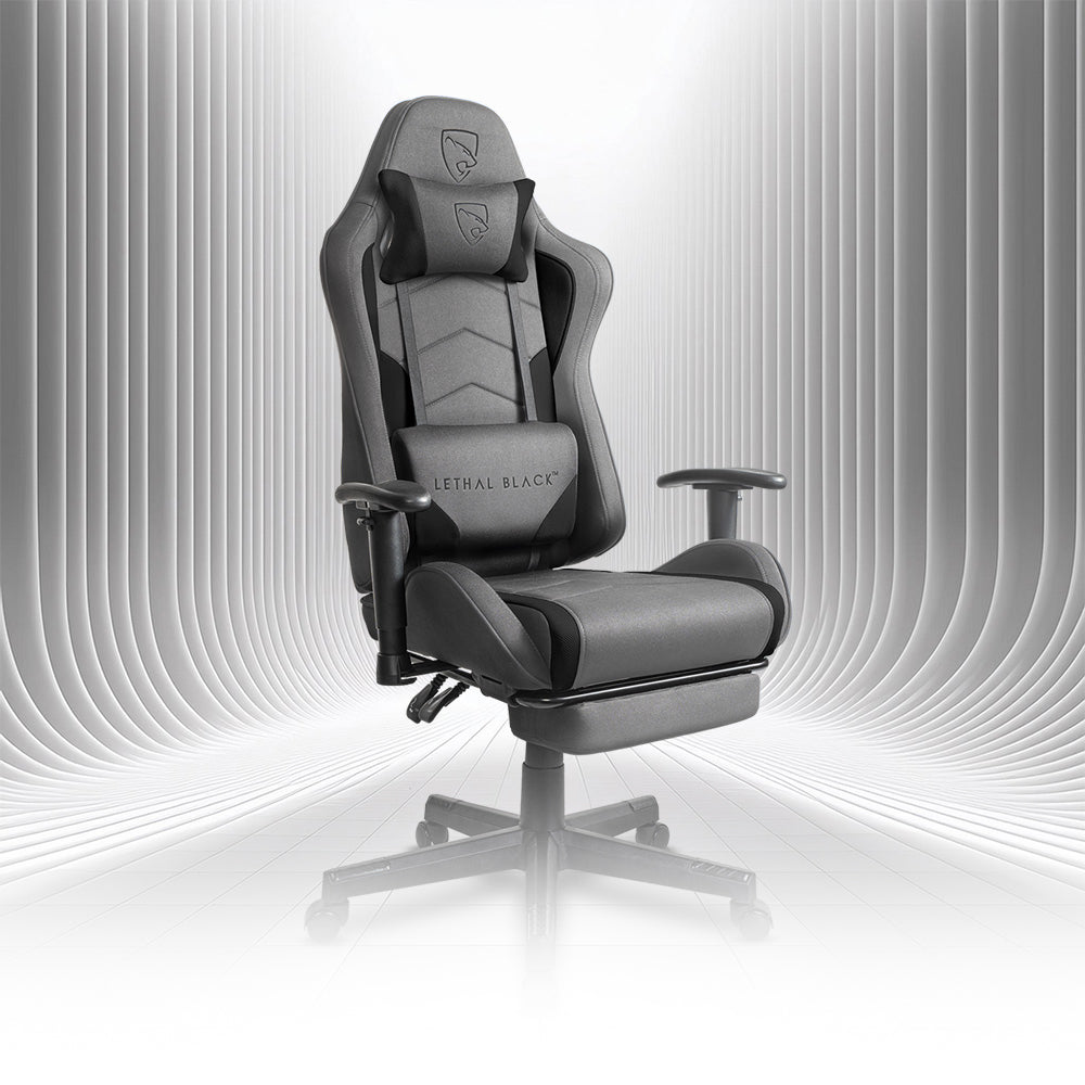 Lethal Black Titan Series Gaming Chair with Footrest
